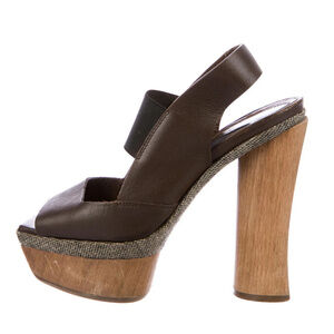 Marni Brown Platform Sandals